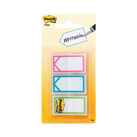 Post-It Arrow 1" Page Flags, Three Assorted Bright Colors, PK60 682-ARROW